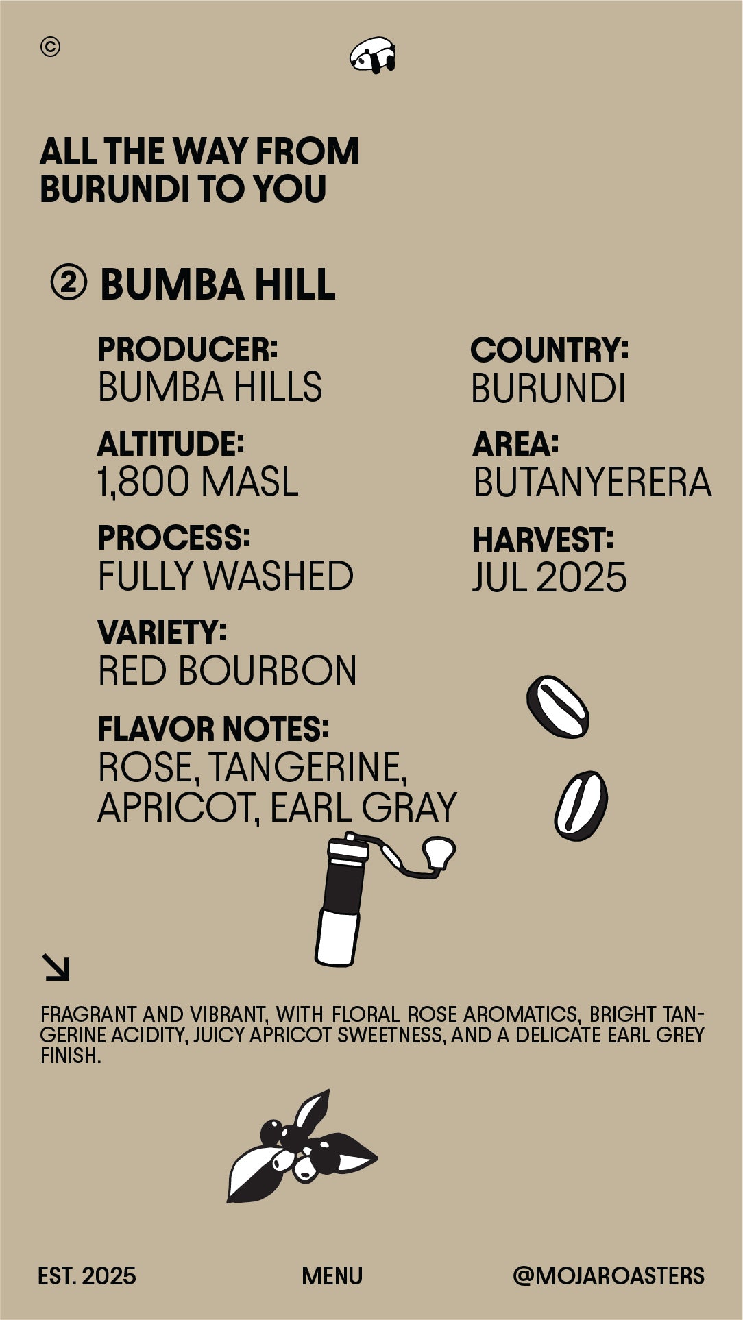BURUNDI - BUMBA HILL - RED BOURBON - WASHED